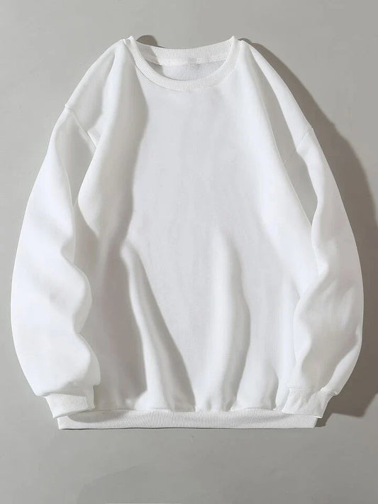 White basic sweatshirt