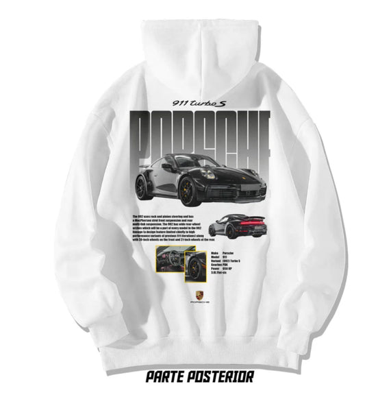 racing hoodie white colour